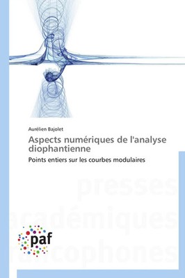 Aurélien Bajolet | Aspects numériques de l'analyse diophantienne | Taschenbuch