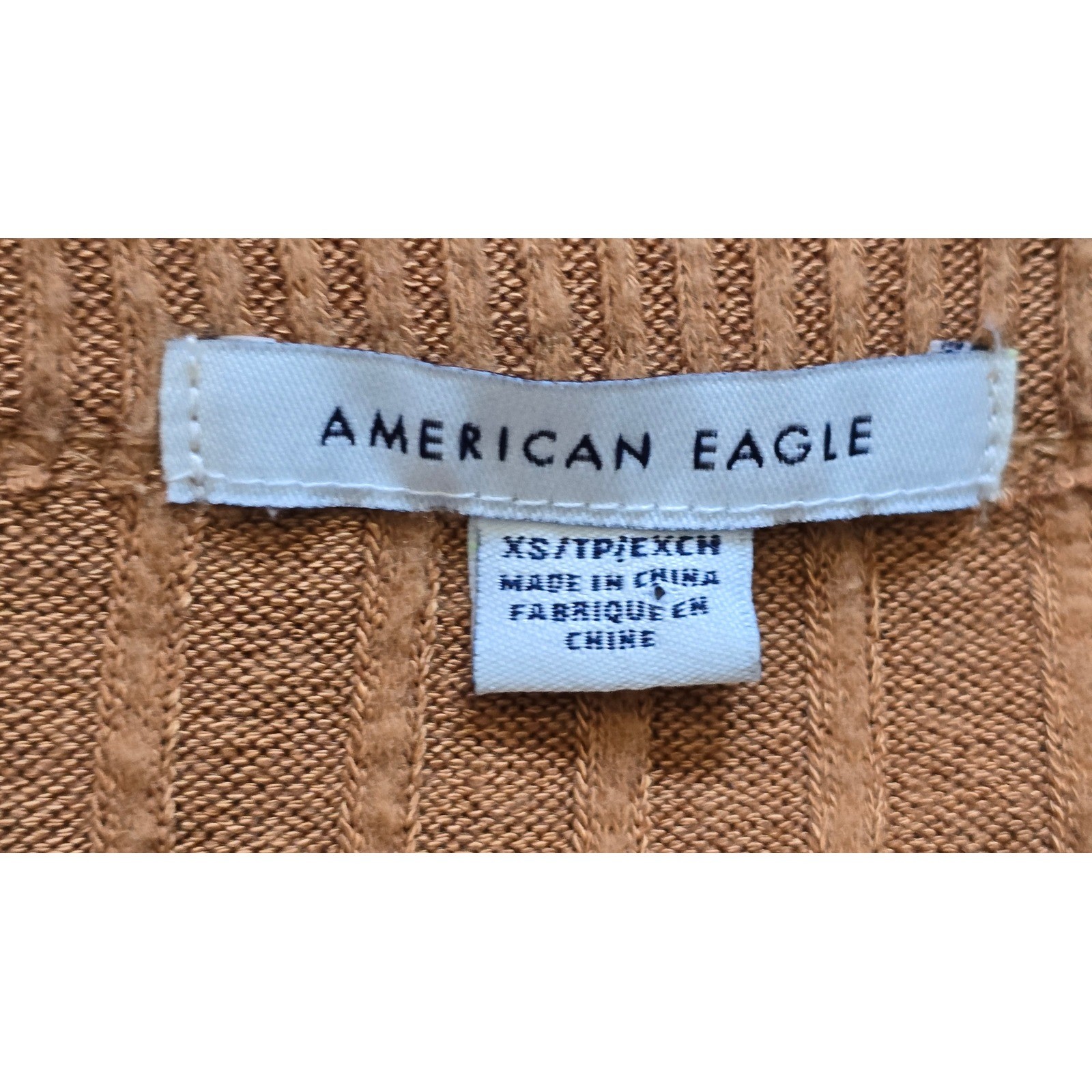 American Eagle Ribbed Knit Button Front Long Slee… - image 3