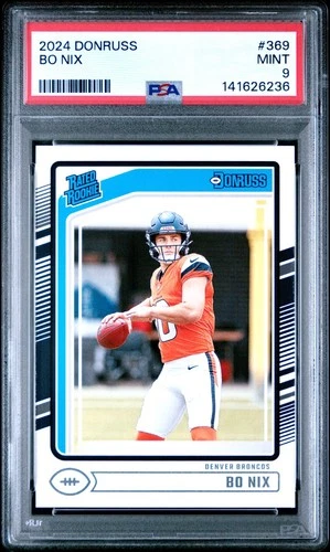 99c AUCTION! 🔥 2024 Panini Donruss BO NIX Rated Rookie #369 PSA 9