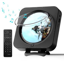 MICOCIOUS Portable CD Player Bluetooth Black