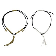 Pettorale per cavallo intrecciato decorativo con nappe, collana