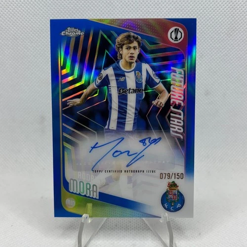 Rodrigo Mora 2025-26 Topps Chrome UCC Future Stars True Blue Auto /150 #FSA-RM