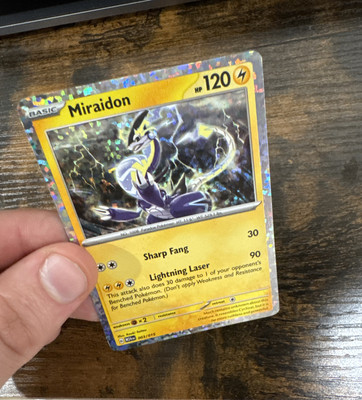 ポケモンカードゲーム Miraiadon Holo Rare 120HP Rare Miraidon Pokémon Card 003/015 Holo | eBay
