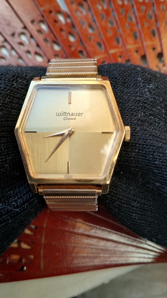 Original Wittauer Geneve Herrenarmbanduhr Handaufzug Vintage - Bild 2 von 4