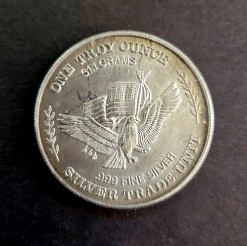 1981 U.S. Assay Office San Francisco 1 Oz .999 Silver Bullion Round