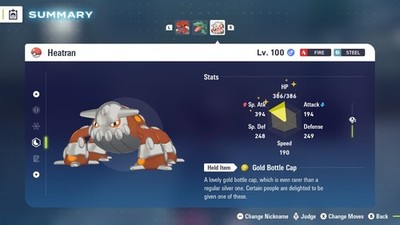 Pokémon Legends: Z-A  Heatran 6iv Max EV