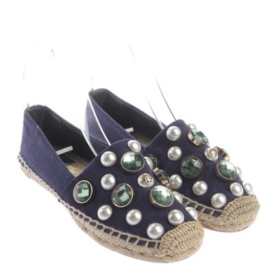 Espadrilles Tory Burch Blau Weiß 36,5 EUR US 6