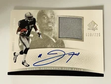 2007 SP Authentic Rookie Authentics Patch Auto Johnnie Lee Higgins 638/725