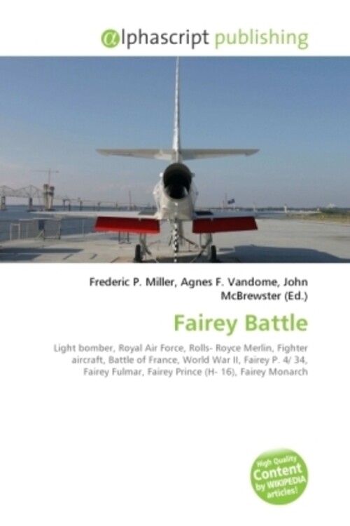 Frederic P. Miller (u. A.) | Fairey Battle | Taschenbuch | Englisch
