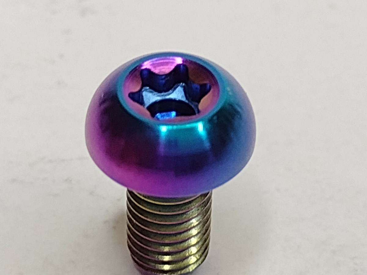 OnEdgeBrakesUSA Titanium Disc Brake Rotor Bolts M5x10 Oil Slick