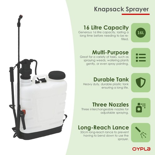 NEW! 16L 16 Litre Backpack Knapsack Pressure Crop Garden Weed Sprayer - Picture 2 of 9