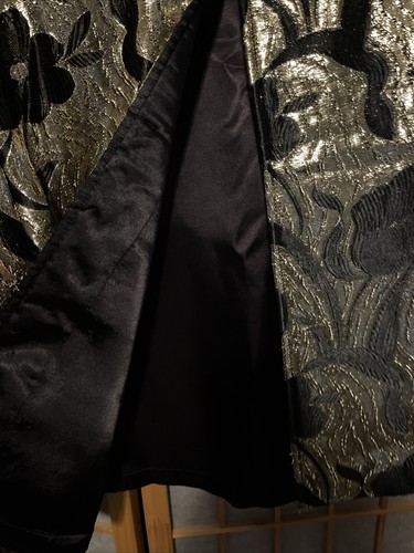 VTG 70s Night Life Rothschild Gold Metallic Glam Lilli Ann Jacket Size M - Picture 5 of 11