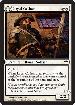 *MRM* FR/VF 4x Cathare Loyal (Loyal Cathar) MTG Dark Ascension