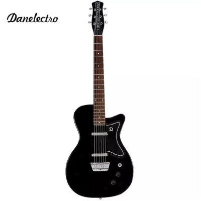 Danelectro '56 U2 Semi-Hollow Vintage Electric Guitar - Black D56U2-BLK