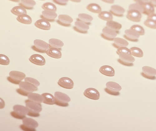 Hotfix Ceramic Stones LIGHT ROSE 5mm rosa zum aufbügeln Strass Halbperlen - Picture 4 of 18