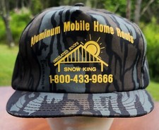 Rebark Camo Snow King Hat Cap Snapback Adjustable Made In USA