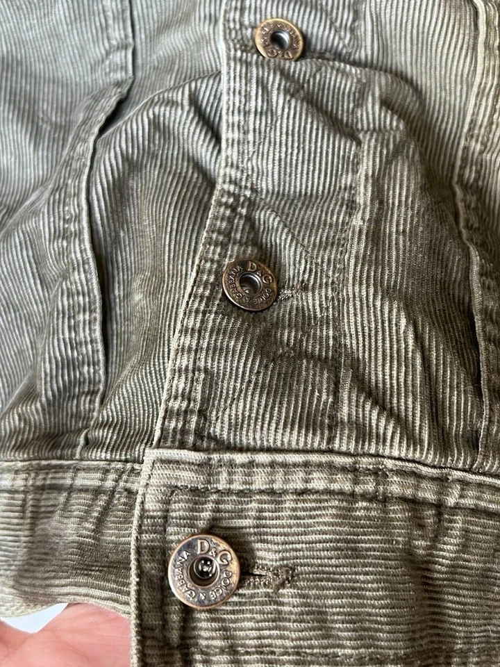 Dolce Gabbana Button Up Corduroy Women’s Jacket SIZE L Vintage Rare 2000’s Y2K - Image 4 of 4
