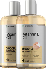 Vitamin E Oil 5000 IU  8 oz  2 Pack of 4 oz Bottles  by Horbaach