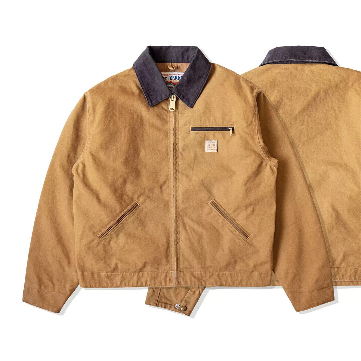 Red Tornado Vintage Duck Detroit Jacket Men Classic Workwear Red Tornado Vintage Duck Detroit Jacket Men Classic Workwear