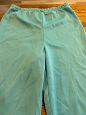 VTG 1980s Sear's Women's Baby Blue Polyester Pants - 30 x 28 w/11" bottoms 