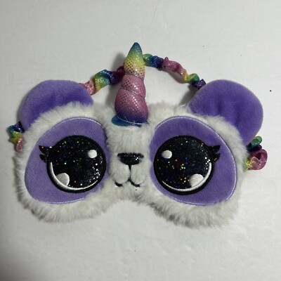 Claire s Unicorn white purple beauty eye mask sleep mask light out eyes soft