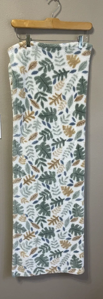 Cobertor de Pelúcia Little Miracles Costco Bebê Folha de Lã Palm Forest Woods HTF Raro - Imagem 2 de 4