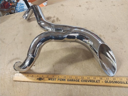 2 into 1 Ground Pounder Chrome 5 Speed 1986-2003 Harley Sportster Exhaust Pipe - Picture 8 of 8