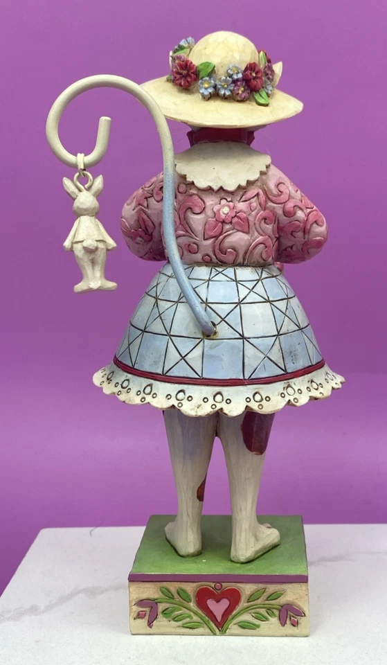 Jim Shore 7" Kitty So Pretty 4020610 Easter Basket Cat 2010 Heartwood Creek Foto 3 de 4