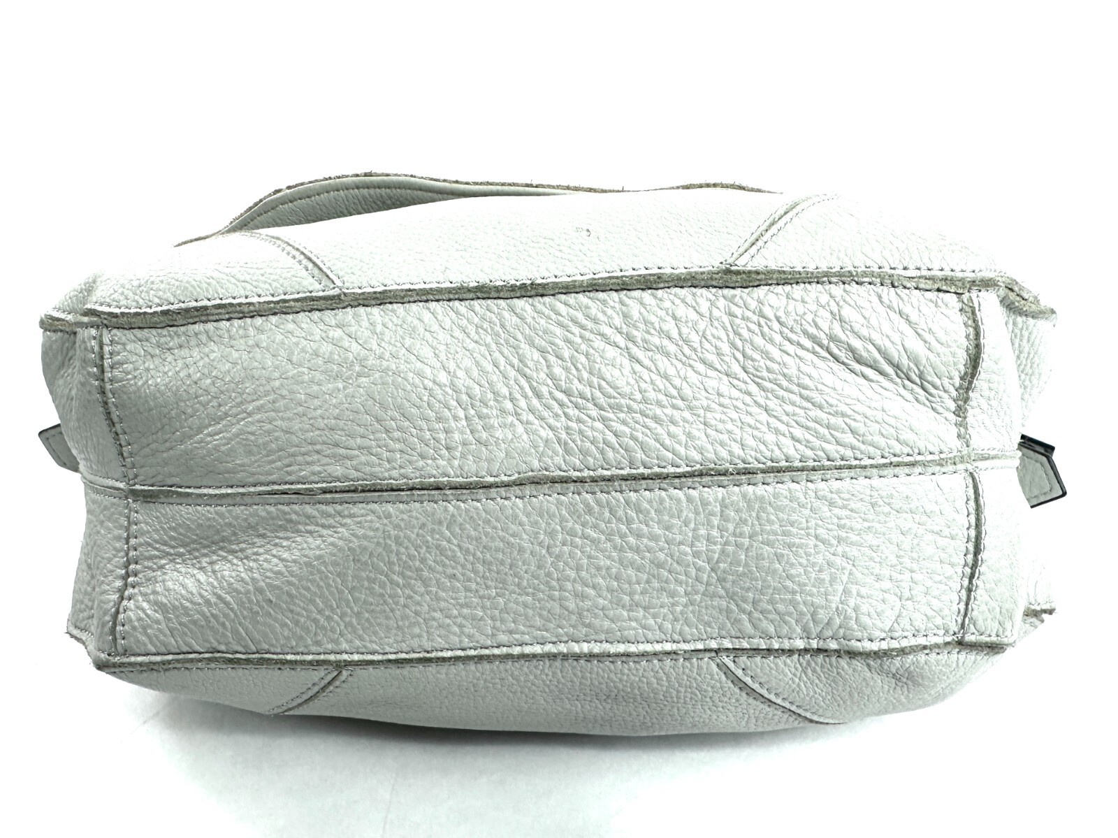 Aimee Kestenberg Light Gray Patchwork Leather Sho… - image 5