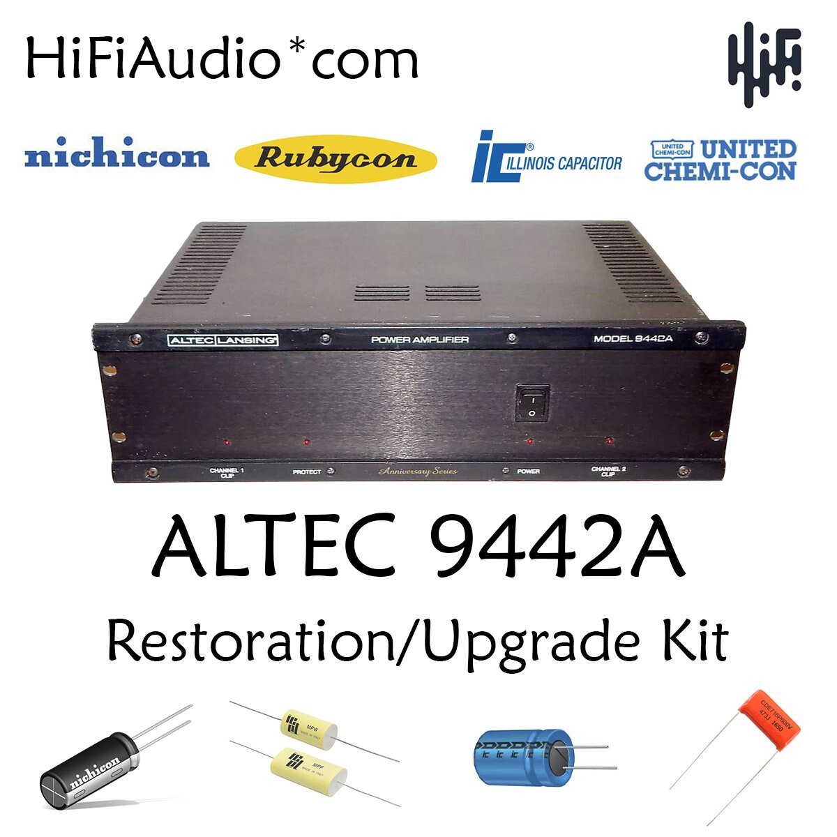 ALTEC 9442A amp restoration recap repair service rebuild kit set