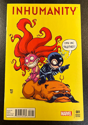 INHUMANITY 1 Variant SKOTTIE YOUNG MEDUSA V 1 Avengers X Men Hulk Black Bolt