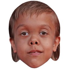 Quaden Bayles Smile Celebrity Mask, Flat Card Face, Fancy Dress Mask