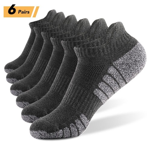 Socks Athletic Low-cut Sock Thick Knit Sock Outdoor Fitness Breathable Quick Dry - Picture 3 of 20