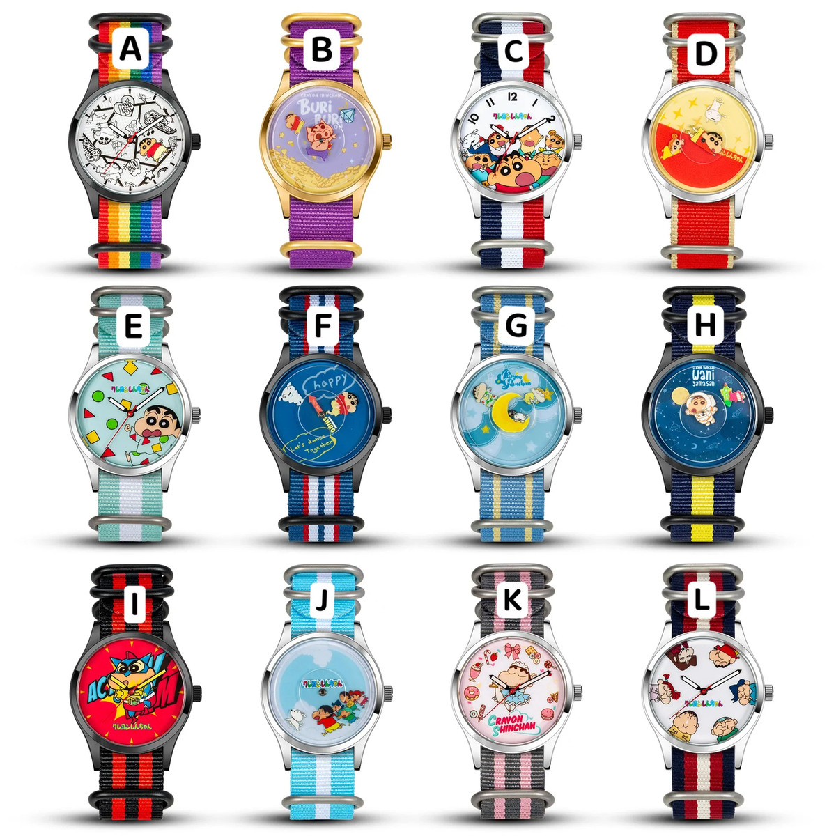KIGOMI Crayon Shin Chan Metal Wrist Watch Brand New wt Original