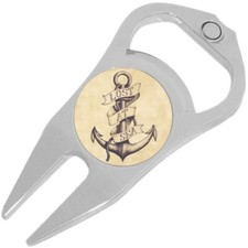 Lost At Sea Anchor Golf Ball Marker Divot Repair Tool Bottle Opener