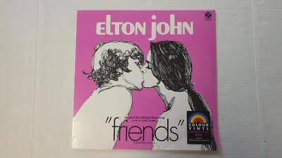 Elton John ''Friends'' Pink Colored Vinyl 50th Anniversary, bent sleeve