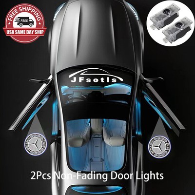 2x For Mercedes Benz CLA CLS C E Car Door Light LED HD Projector Ghost Shadow