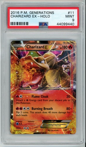 POKEMON GENERATIONS CHARIZARD EX #11 HOLO FOIL PSA 9 MINT #44099440