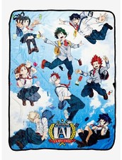 My Hero Academia Throw Blanket Fleece Jumping Class 1-A 45x60in MHA Deku Anime