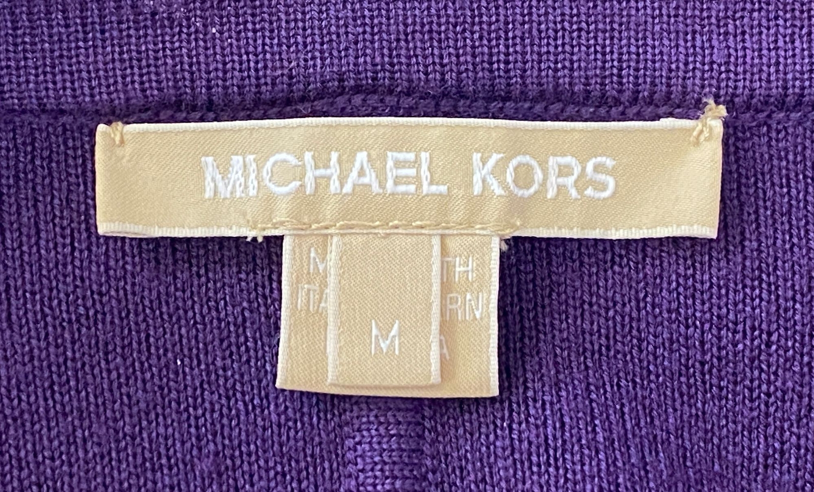 MICHAEL KORS Purple Fishtail Dress Cropped with Bolero Jacket 10 Medium 2 pc image 9