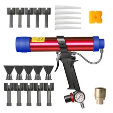 Adjustable Pneumatic Seam Sealer Glue Gun Air Rubber Tool 310ml Hard Sealant