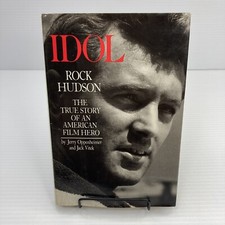 Idol Rock Hudson True Story of an American Film Hero Hardcover 1986 Hollywood