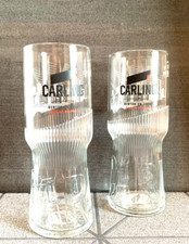 Carling Pint Glasses x 2