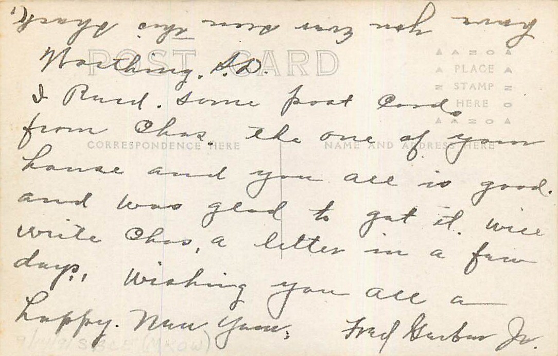 Real Photo Postcard Claim Shack w/ Sod Skirting, Worthing, South Dakota