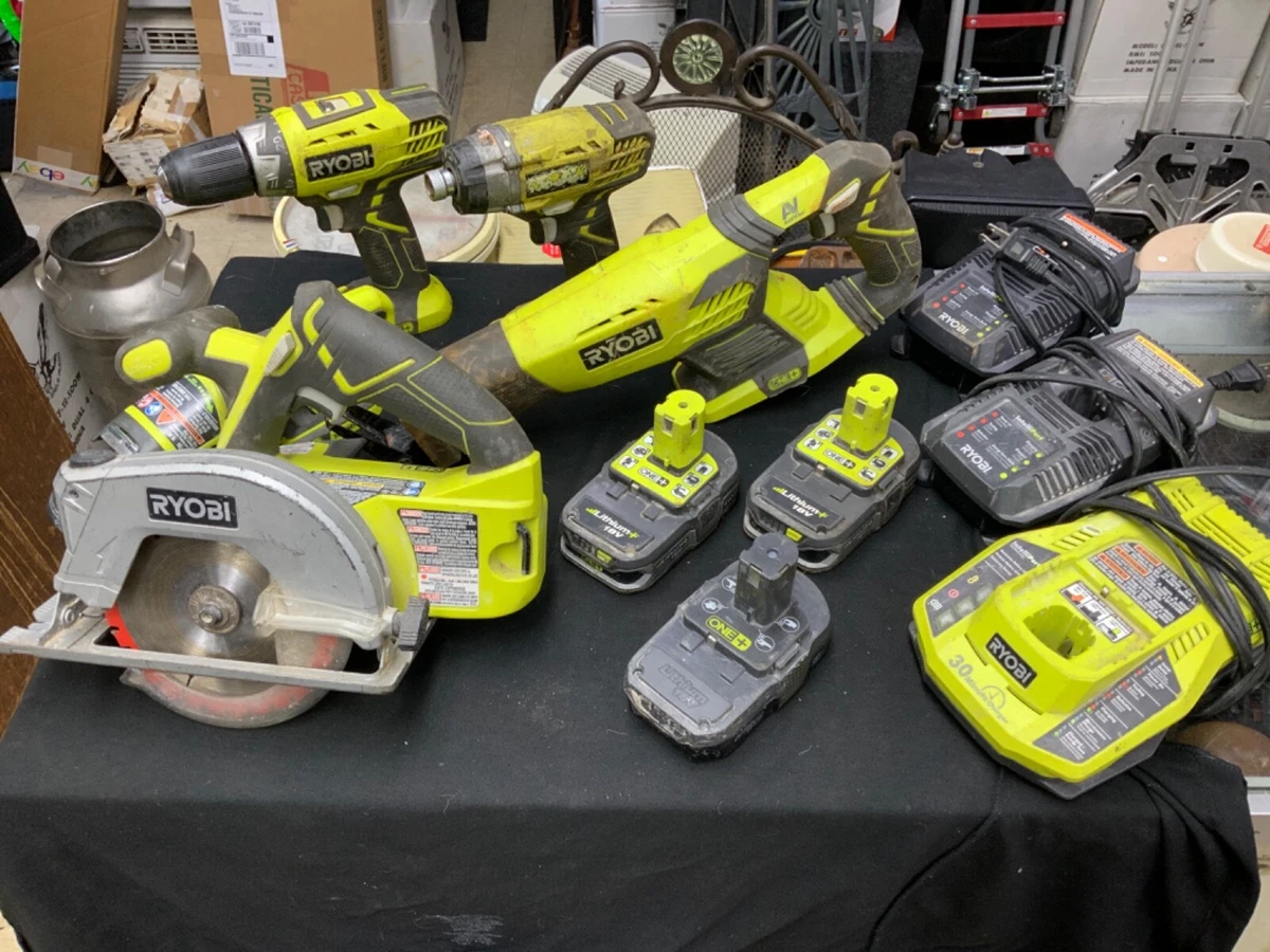 Ryobi 18v One Plus Tool Lot One+ One + Ryobi Cordless Tool LOT