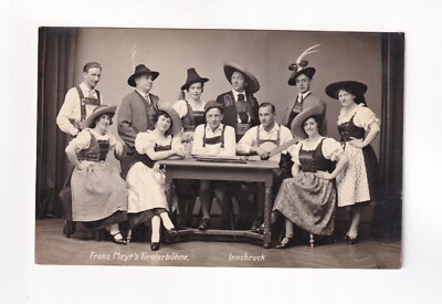 D9262) Ansichtskarte INNSBRUCK Theater Franz Mayr´s  TIROLERBÜHNE Mäner Tracht