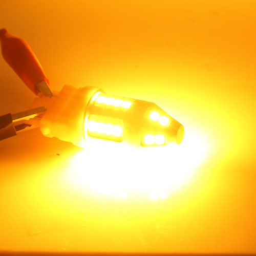 7443 7440 LED Amber Yellow Front Real Turn Signal Parking DRL Light Bulbs - Bild 6 von 12