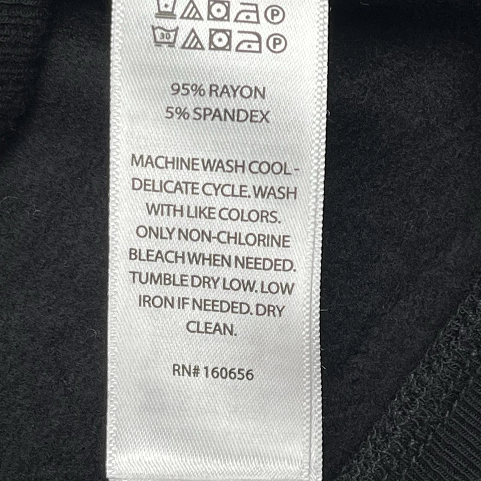 Sudadera suave Cynthia Rowley para mujer XL negra Boo lentejuelas manga larga elástica Foto 3 de 4