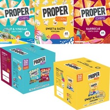 Proper Corn Popcorn Sweet ,Salty ,BBQ ,Salt & Vinegar Mixed Packs 14g