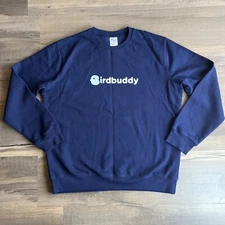 B&C King Men’s Sweatshirt Cotton Blend Crew Neck Pullover Birdbuddy Blue XL